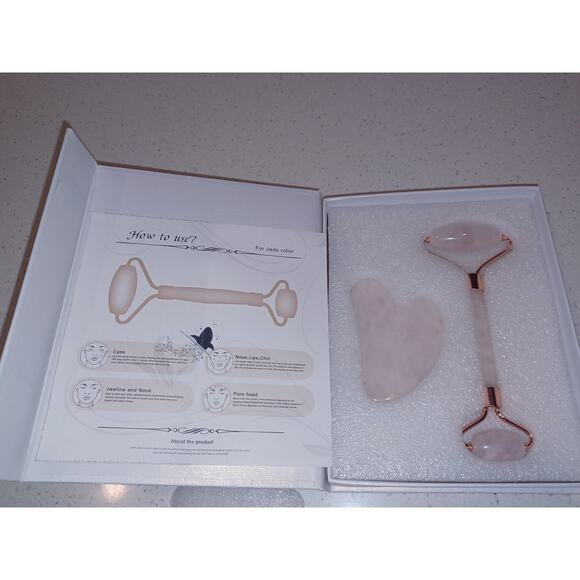 NEW Jade Rolle Face Roller, Facial Beauty Roller Skin Care Tools - Picture 6 of 6